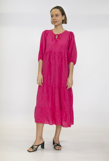Wholesaler Happy Look - Long linen dress