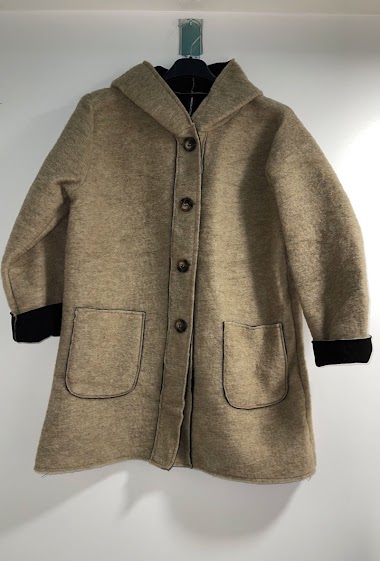 Wholesaler Happy Look - Mid-lenght Hooded coat