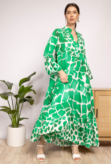 Wholesaler Happy Look - Printed maxi dress