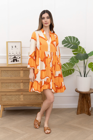 Wholesaler Happy Look - Printed mini dress