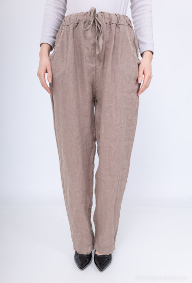 Wholesaler Happy Look - Slim linen pants