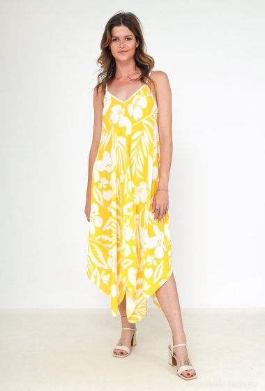 Wholesaler Happy Look - Flower print strap dress