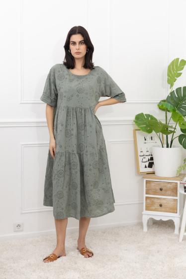 Wholesaler Happy Look - English embroidery dress