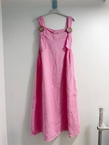 Wholesaler Happy Look - Linen dress with strap