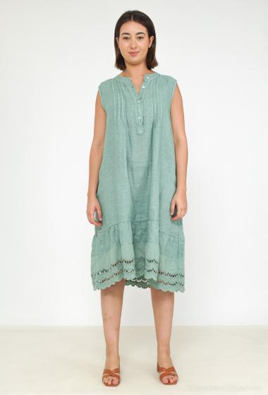 Wholesaler Happy Look - Sleeveless linen dress