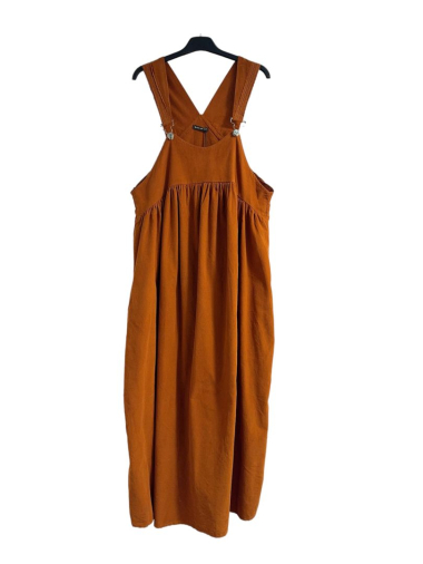 Wholesaler Happy Look - Corduroy dungaree dress