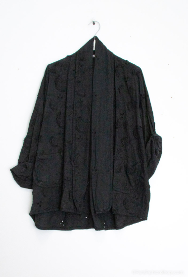 Wholesaler Happy Look - Embroidered kimono jacket