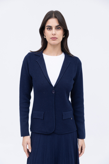 Wholesaler Happy Look - Knit blazer style jacket