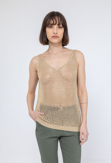 Wholesaler HD Diffusion - Lurex crochet sweater