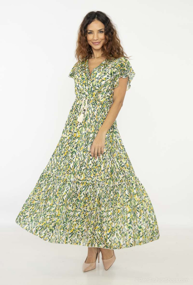 Wholesaler HD Diffusion - Printed wrap dress