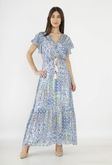 Wholesaler HD Diffusion - Printed wrap dress