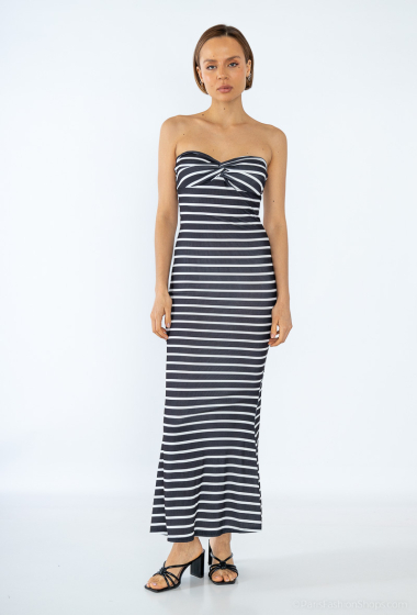 Wholesaler HD Diffusion - Strapless striped dress