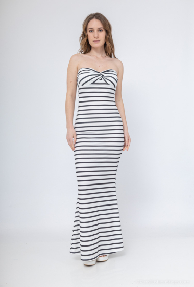 Wholesaler HD Diffusion - Strapless striped dress