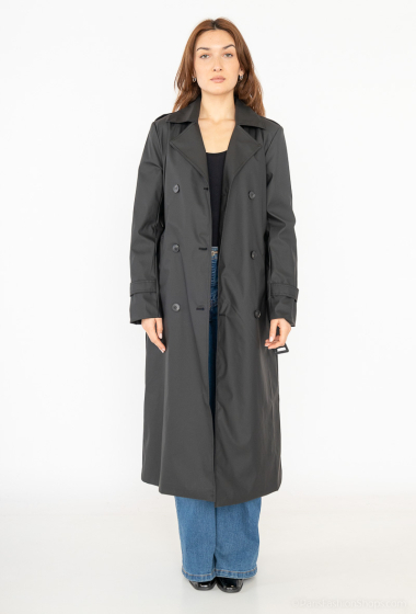 Wholesaler HD Diffusion - pu coated fabric trench coat