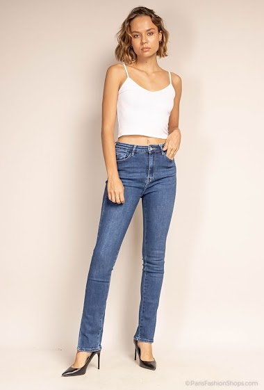 Wholesaler HELLO MISS - Slit jeans