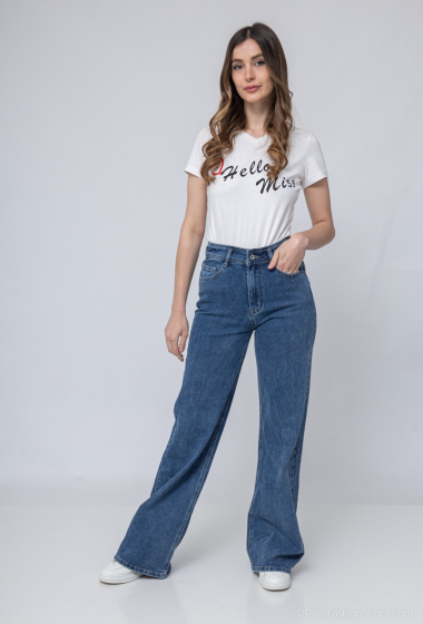 Wholesaler HELLO MISS - Wide jeans