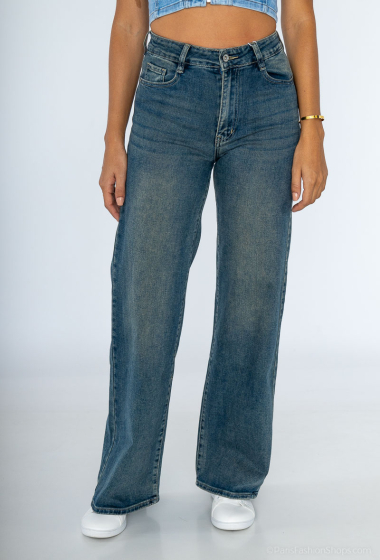 Wholesaler HELLO MISS - Wide and straight jeans