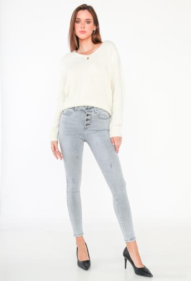 Grossiste HELLO MISS - Skinny jeans high waist