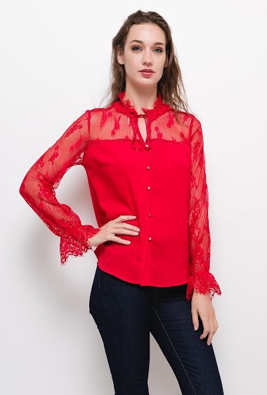 Großhändler ABELLA - Blouse with lace