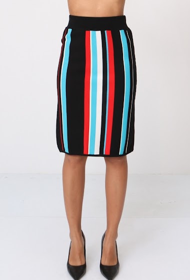 Wholesaler Hirondelle - Striped skirt