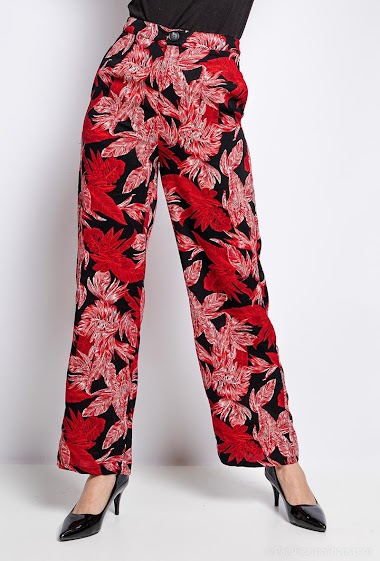 Grossiste ABELLA - Pantalon large à imprimé fleurs