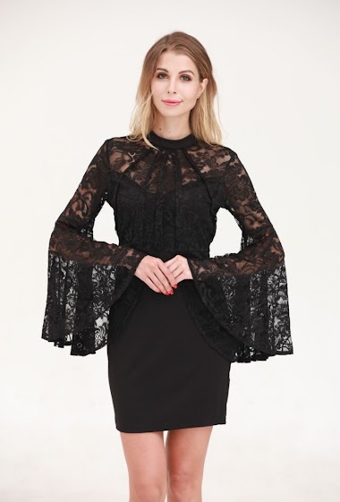 Wholesaler Hirondelle - Dress with lace
