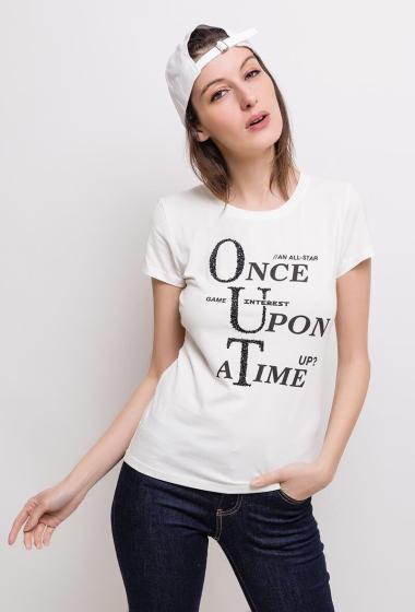Grossiste ABELLA - T-shirt avec message imprimé