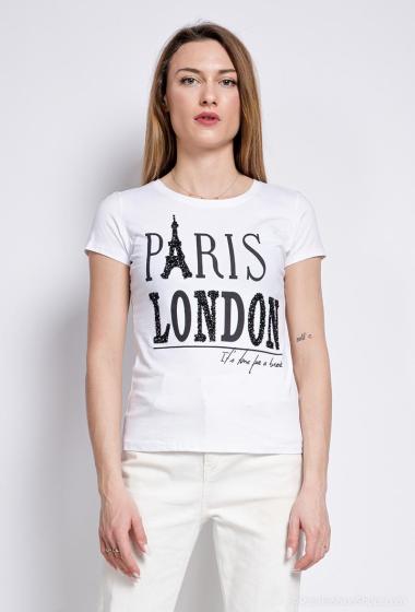 Grossiste ABELLA - T-shirt PARIS LONDON