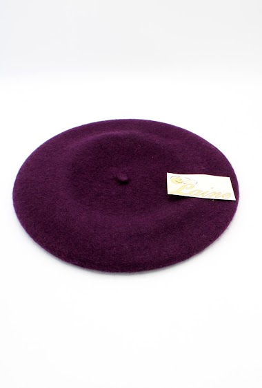 Großhändler Hologramme Paris - Classic Beret in pure Wool