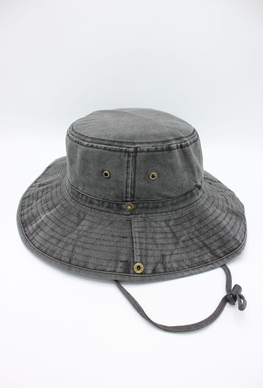 Cotton denim Bucket hat with adjustable drawstring