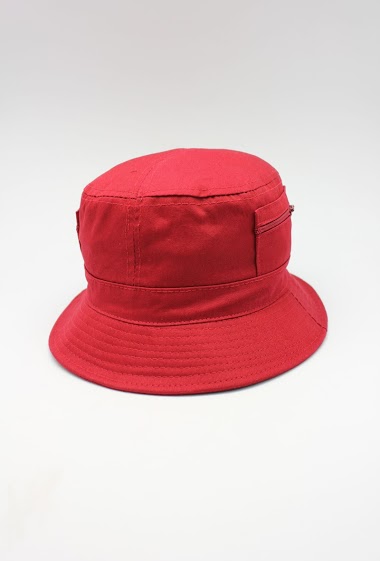 Wholesaler Hologramme Paris - Plain cotton Bob Hat with zipper
