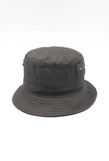 Großhändler Hologramme Paris - Plain cotton Bob Hat with zipper