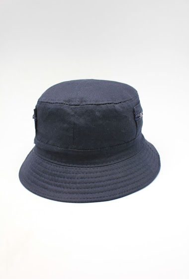 Mayorista Hologramme Paris - Plain cotton Bob Hat with zipper