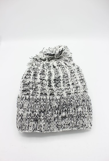 Wholesaler Hologramme Paris - BEANIE with synthetic Pompom