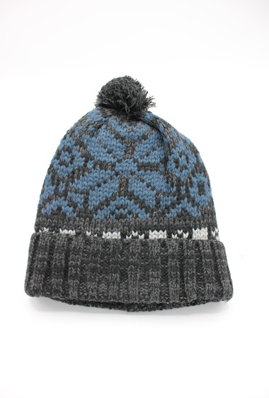 Wholesaler Hologramme Paris - BEANIE with synthetic Pompom