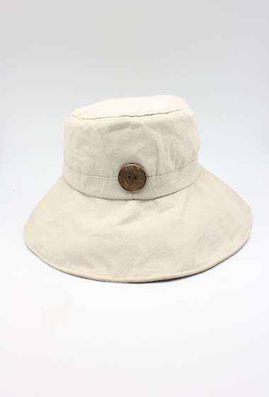 Wholesaler Hologramme Paris - Cotton hat with adjustable edge and fastening loop
