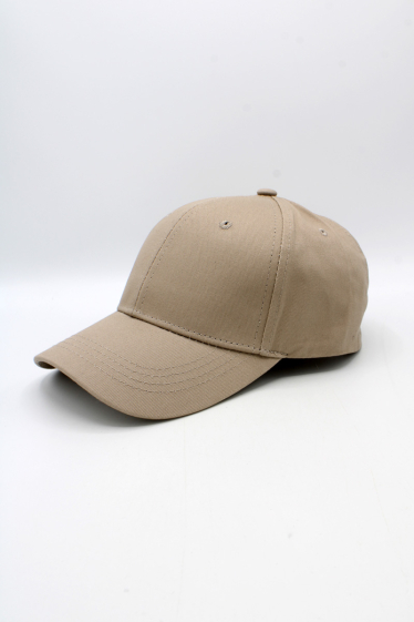 Classic cotton Baseball Cap with gold metal rear clips