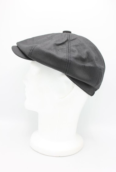 Wholesaler Hologramme Paris - Mid-season Newboy cap in faux leather