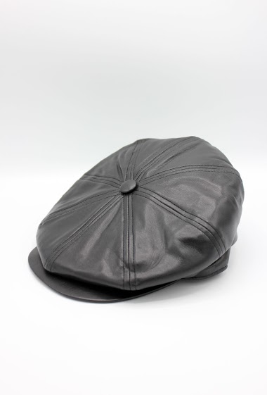 Wholesaler Hologramme Paris - Imitation leather Portugal newsboy cap