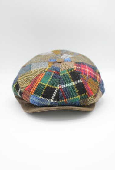 Wholesaler Hologramme Paris - Harris Tweed Italian cap in pure new wool