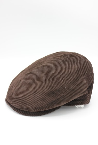 Großhändler Hologramme Paris - Italian Flat Cap in cotton velvet