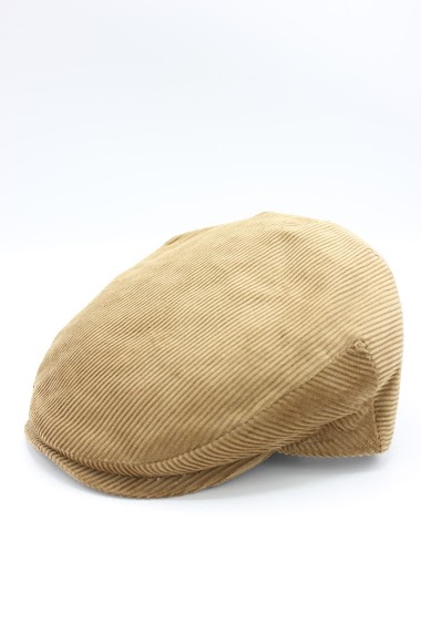 Wholesaler Hologramme Paris - Italian Flat Cap in cotton velvet