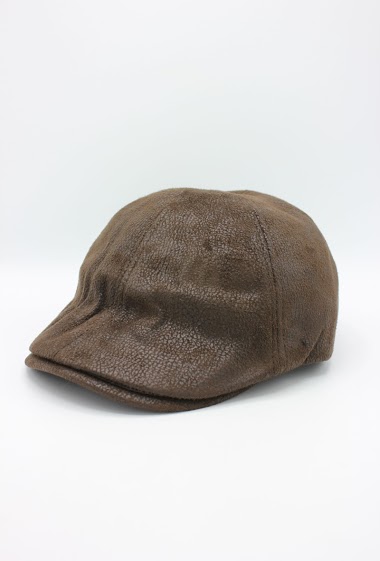 Wholesaler Hologramme Paris - Mid-season faux-leather flat cap