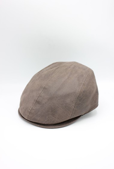 Großhändler Hologramme Paris - Portugal faux leather Flat Cap