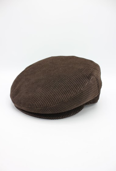 Wholesaler Hologramme Paris - Mid-season Portugal flat cap in cotton velvet