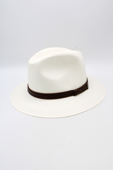 Wholesaler Hologramme Paris - Hat – Art 02-100 White Belt 21S-11