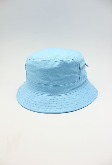 Wholesaler Hologramme Paris - Plain cotton Bob Hats with zipper