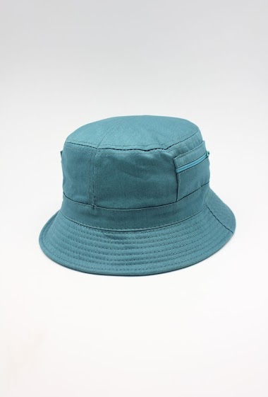 Wholesaler Hologramme Paris - Plain cotton Bob Hats with zipper