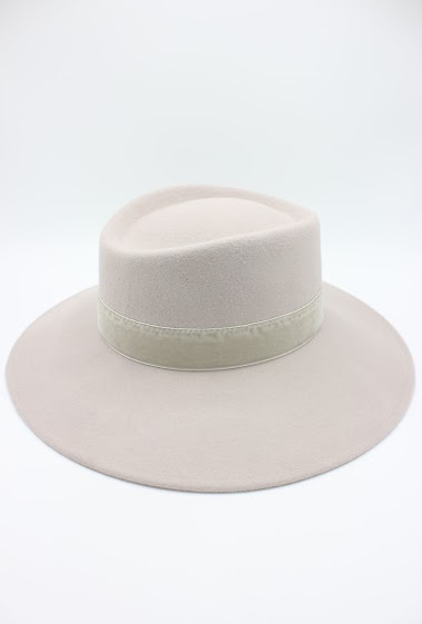 Großhändler Hologramme Paris - Hat in pure Italian wool with velvet ribbon