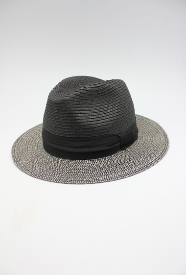 Mayorista Hologramme Paris - Two-tone paper hat with contrasting ribbon